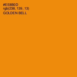 #EE8B0D - Golden Bell Color Image