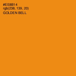#EE8B14 - Golden Bell Color Image
