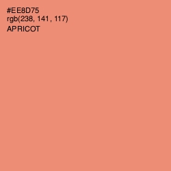 #EE8D75 - Apricot Color Image