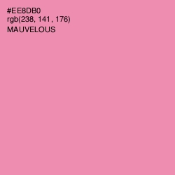 #EE8DB0 - Mauvelous Color Image