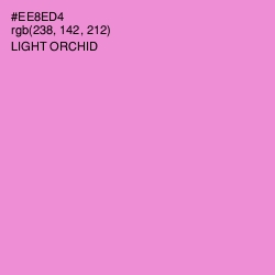 #EE8ED4 - Light Orchid Color Image