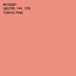 #EE9081 - Tonys Pink Color Image