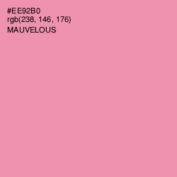 #EE92B0 - Mauvelous Color Image