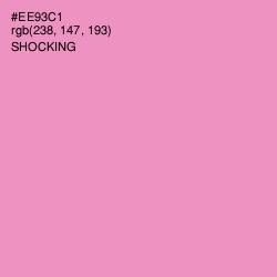 #EE93C1 - Shocking Color Image