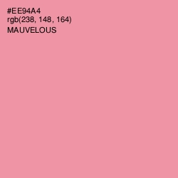 #EE94A4 - Mauvelous Color Image