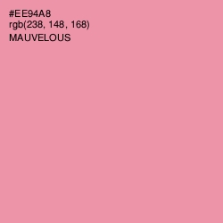#EE94A8 - Mauvelous Color Image