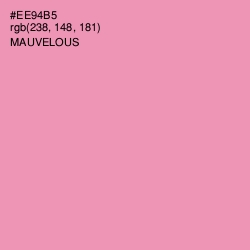 #EE94B5 - Mauvelous Color Image