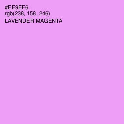 #EE9EF6 - Lavender Magenta Color Image