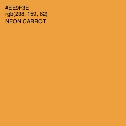 #EE9F3E - Neon Carrot Color Image