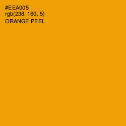 #EEA005 - Orange Peel Color Image