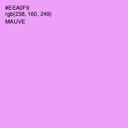 #EEA0F9 - Mauve Color Image