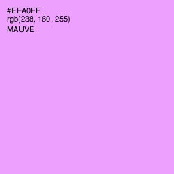 #EEA0FF - Mauve Color Image
