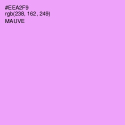 #EEA2F9 - Mauve Color Image