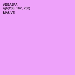 #EEA2FA - Mauve Color Image