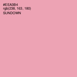 #EEA3B4 - Sundown Color Image