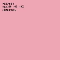 #EEA5B4 - Sundown Color Image