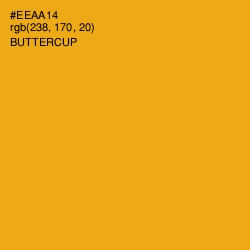 #EEAA14 - Buttercup Color Image