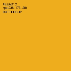 #EEAD1C - Buttercup Color Image