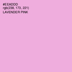 #EEADDD - Lavender Pink Color Image