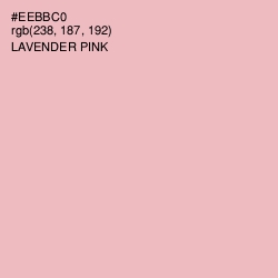 #EEBBC0 - Lavender Pink Color Image