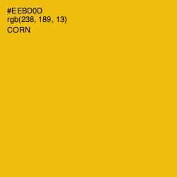 #EEBD0D - Corn Color Image