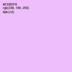 #EEBDFA - Mauve Color Image