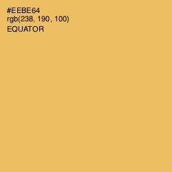 #EEBE64 - Equator Color Image