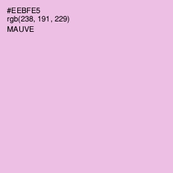 #EEBFE5 - Mauve Color Image