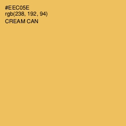 #EEC05E - Cream Can Color Image