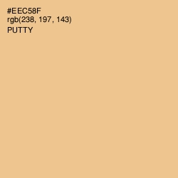 #EEC58F - Putty Color Image