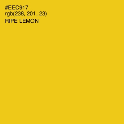 #EEC917 - Ripe Lemon Color Image