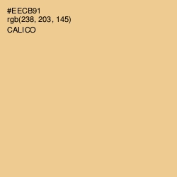 #EECB91 - Calico Color Image