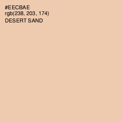 #EECBAE - Desert Sand Color Image
