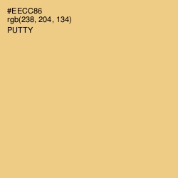 #EECC86 - Putty Color Image
