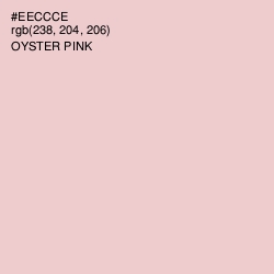 #EECCCE - Oyster Pink Color Image