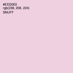 #EED0E0 - Snuff Color Image