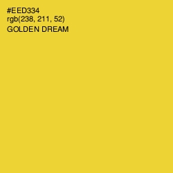 #EED334 - Golden Dream Color Image