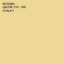 #EED894 - Chalky Color Image