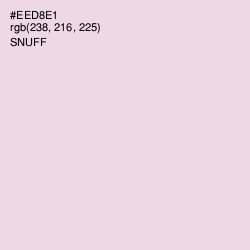 #EED8E1 - Snuff Color Image