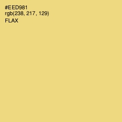 #EED981 - Flax Color Image