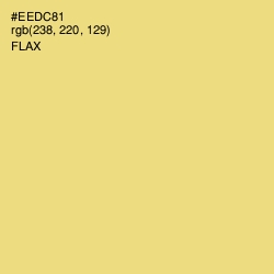 #EEDC81 - Flax Color Image