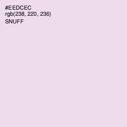 #EEDCEC - Snuff Color Image