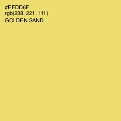 #EEDD6F - Golden Sand Color Image