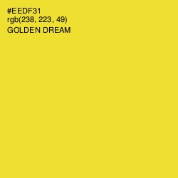 #EEDF31 - Golden Dream Color Image