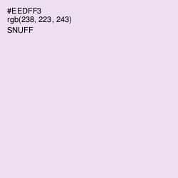 #EEDFF3 - Snuff Color Image