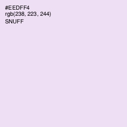 #EEDFF4 - Snuff Color Image