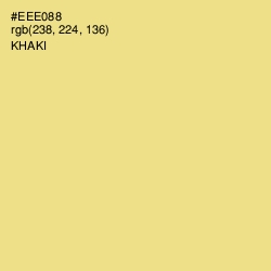 #EEE088 - Khaki Color Image