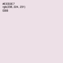 #EEE0E7 - Ebb Color Image