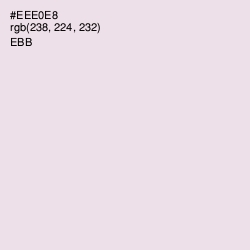 #EEE0E8 - Ebb Color Image