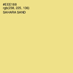 #EEE188 - Sahara Sand Color Image